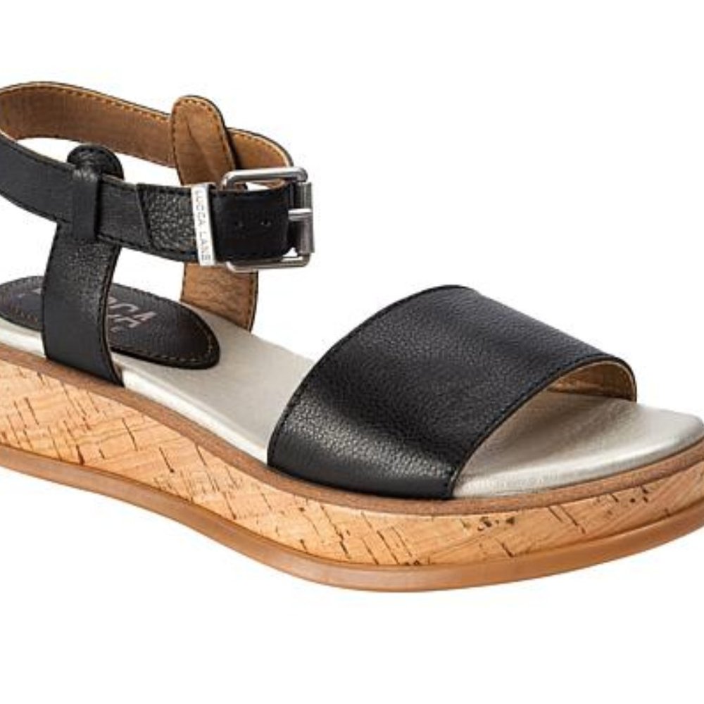 NWT - Women's Lucca Platform Wedge Sandals- size 8